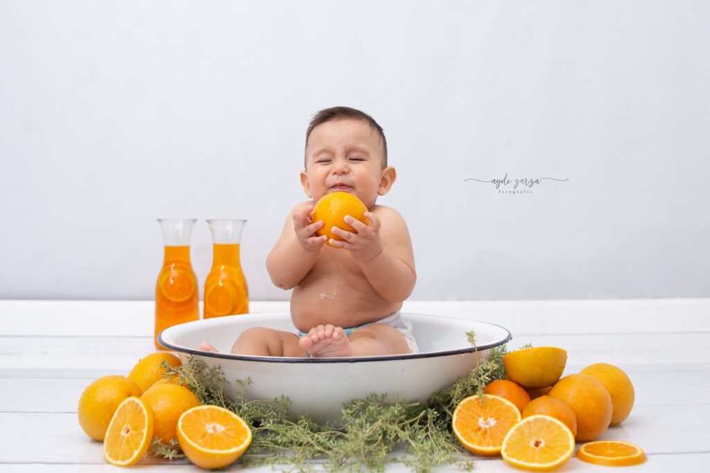 sesion de fotos milk bath