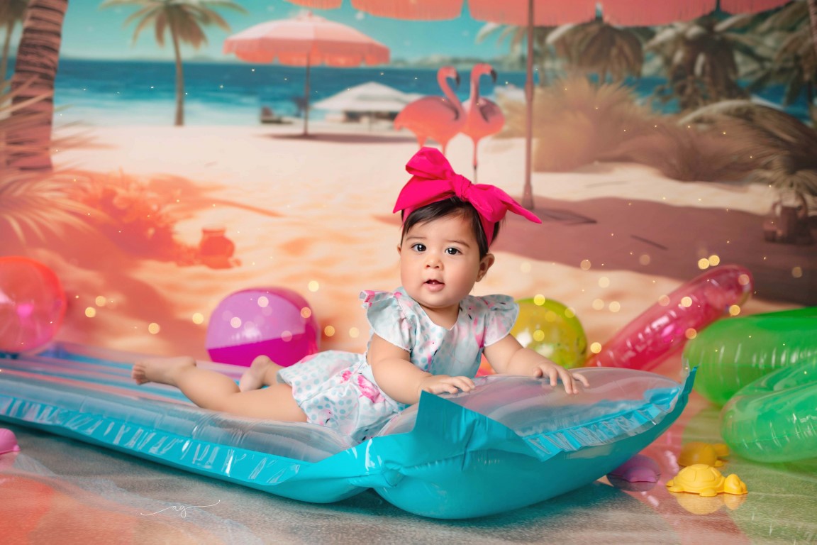 playa, mar, verano, arena, palmeras, sombrilla, vacaciones, tropical, set playa, soleado, diversión